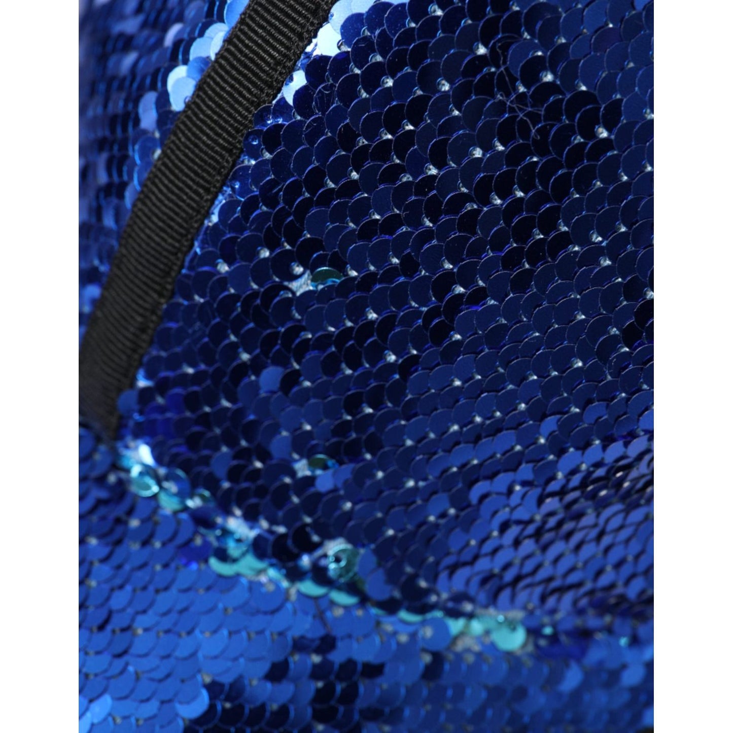 Dolce & Gabbana Royal Blue Sequin Baseball Hat Men Dolce & Gabbana