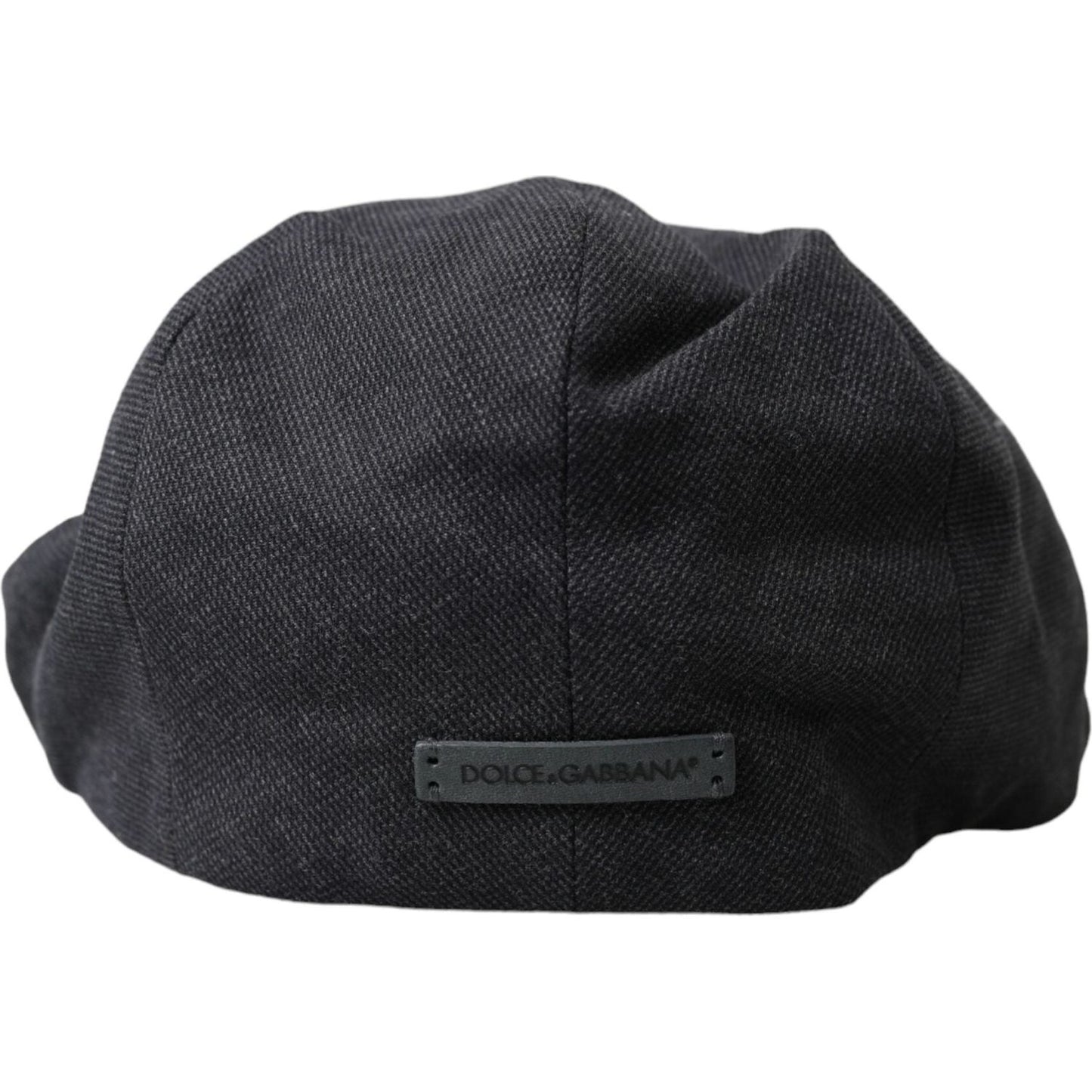 Dolce & Gabbana Gray Cotton Cloth Newsboy Hat Men Dolce & Gabbana