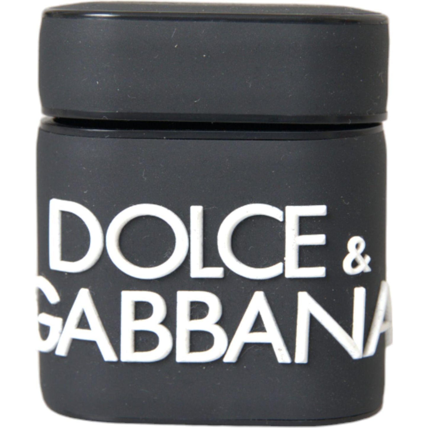 Dolce & Gabbana Black White Silicone Embossed Logo Airpods Case Dolce & Gabbana