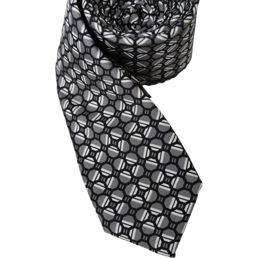 Multicolor Patterned 100% Silk Adjustable Tie