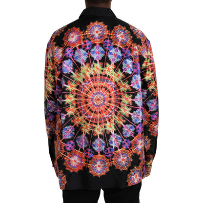 Dolce & Gabbana Multicolor Luminarie Silk Men Casual Shirt