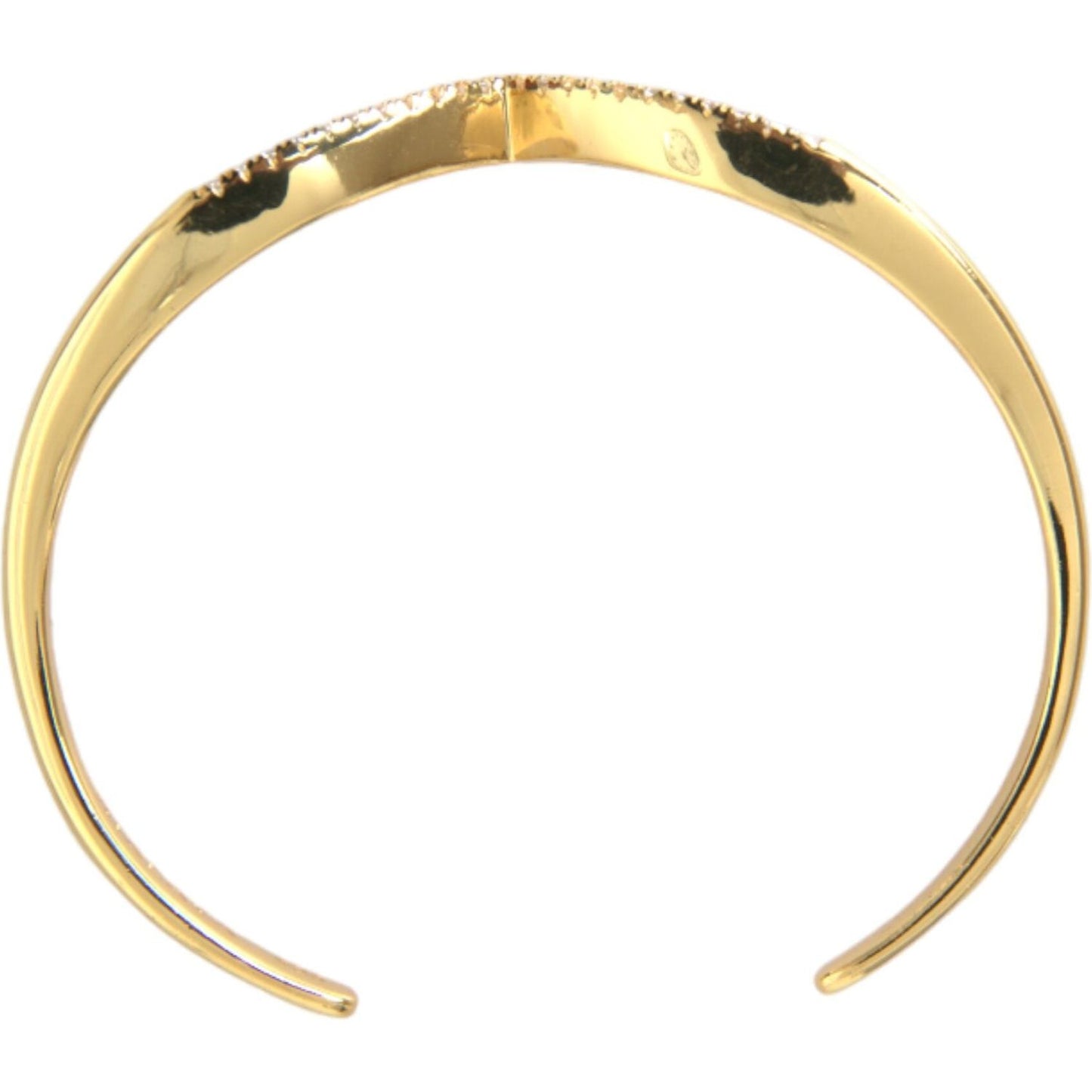 Nialaya Arched Wing Cuff Skyfall Gold CZ 925 Bracelet Nialaya