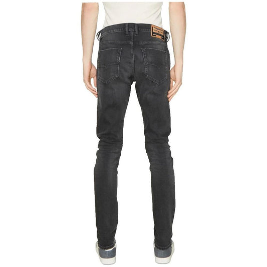 Black Cotton Jeans & Pant