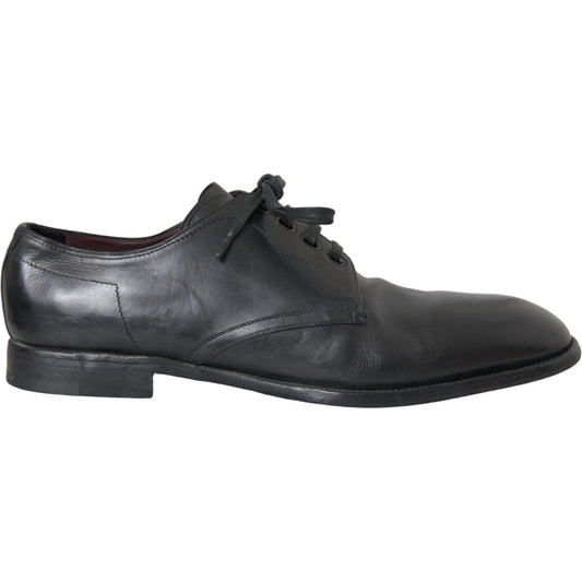 Black Leather Derby Formal Dress Men Shoes