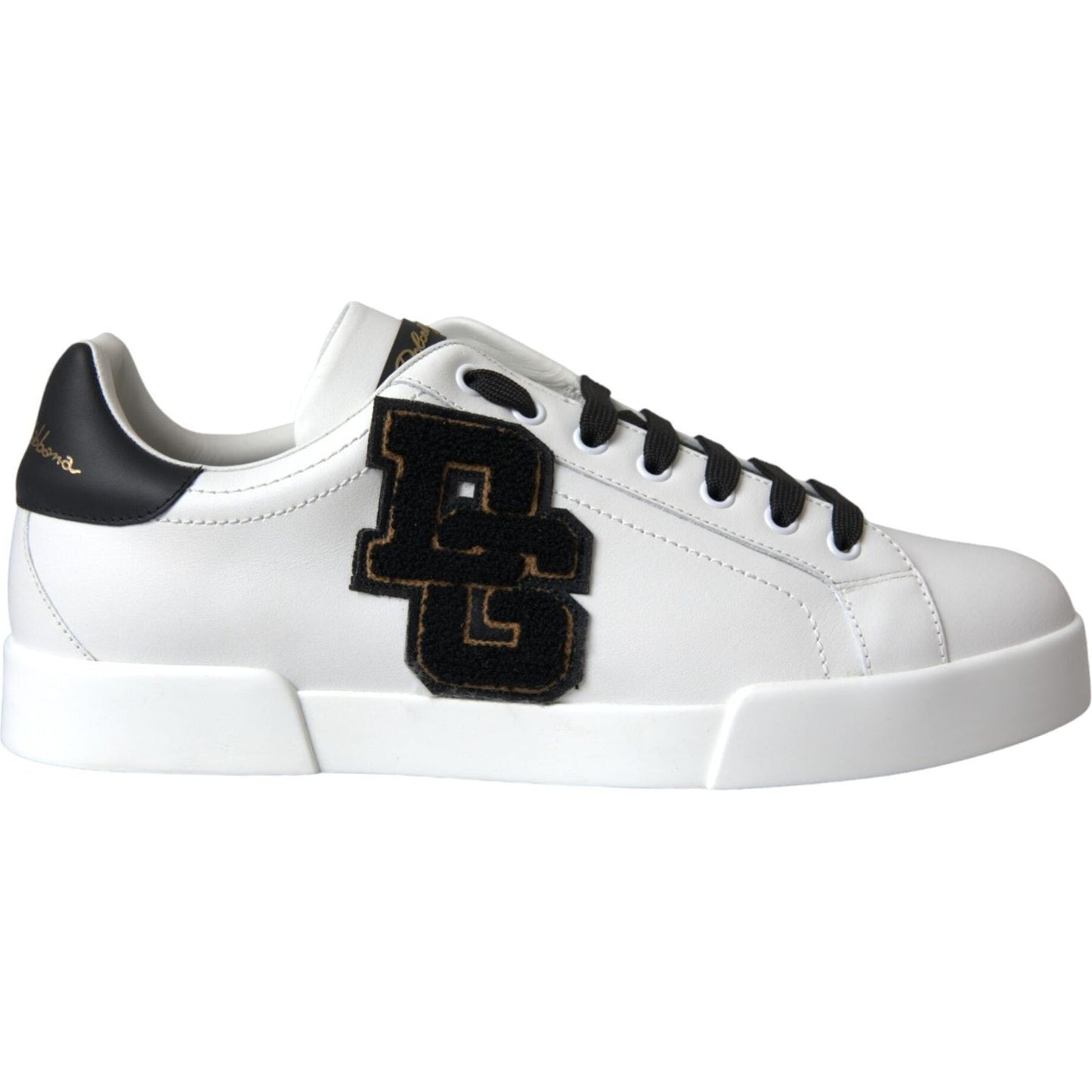 Dolce & Gabbana White Leather DG Logo Casual Low Top Sneakers Shoes Dolce & Gabbana