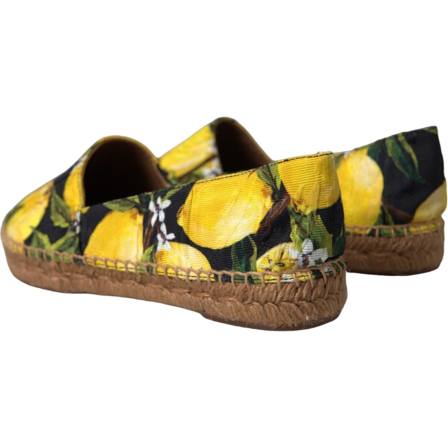 Dolce & Gabbana Multicolor Lemon Slip On Espadrilles Shoes Dolce & Gabbana