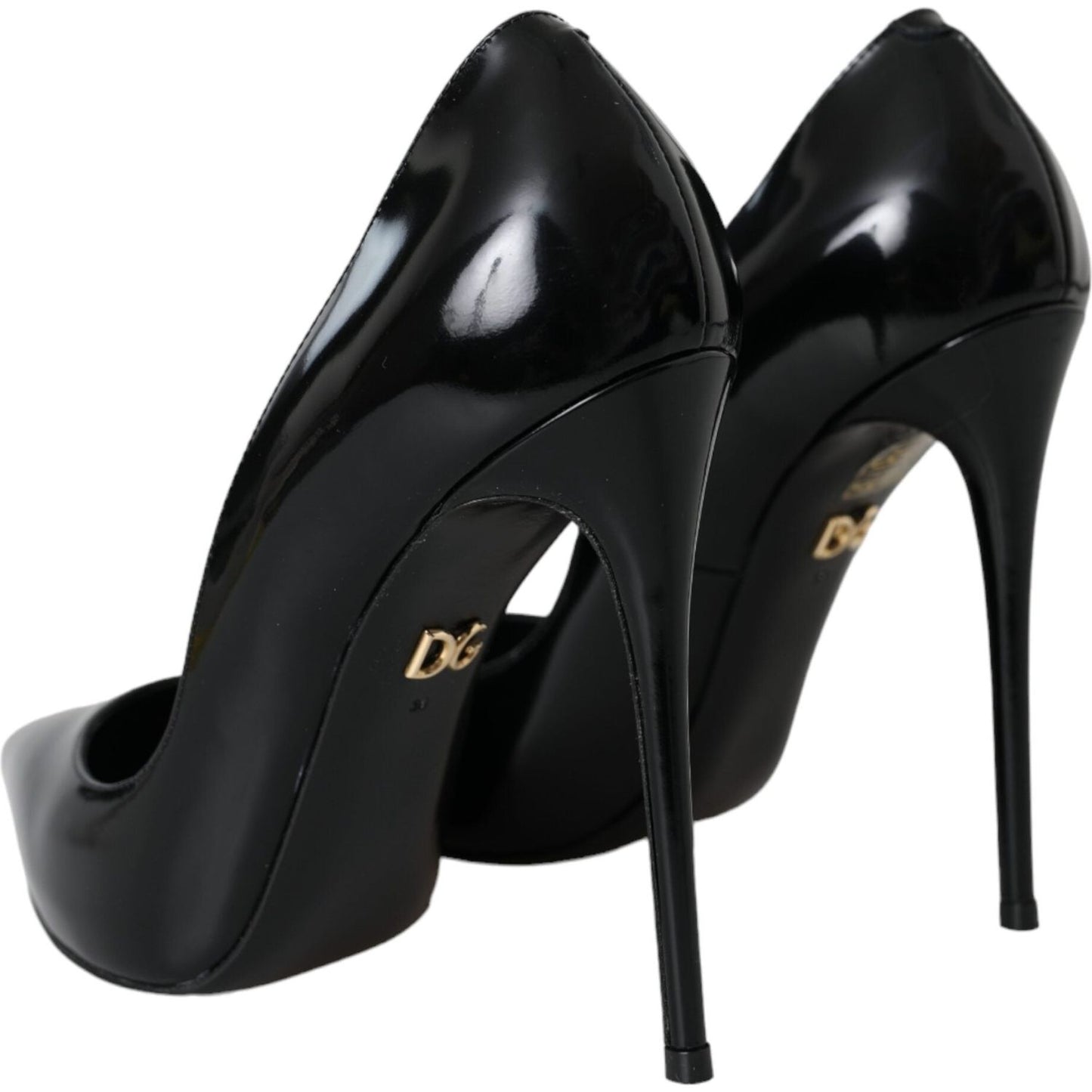 Dolce & Gabbana Black Patent Leather High Heels Pumps Shoes Dolce & Gabbana