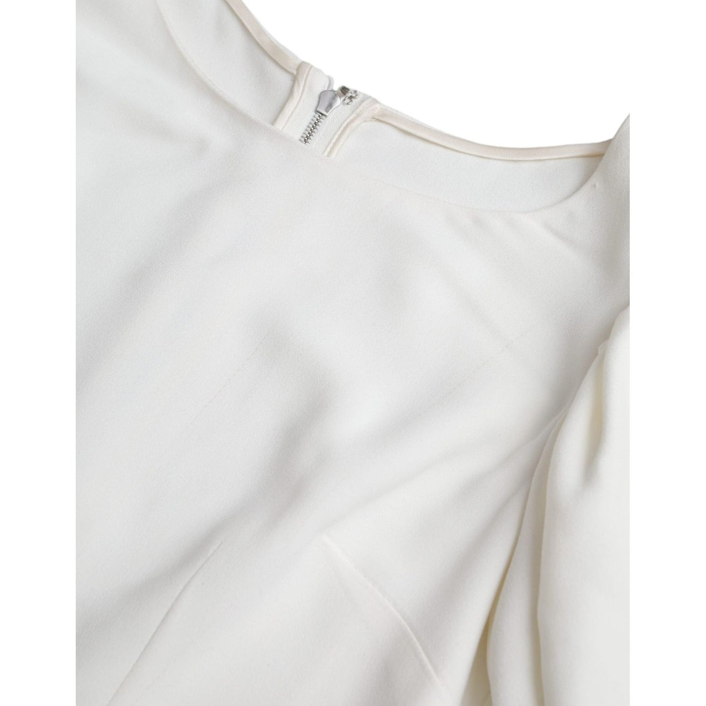 Dolce & Gabbana White Viscose Round Neck Short Sleeves Top Dolce & Gabbana