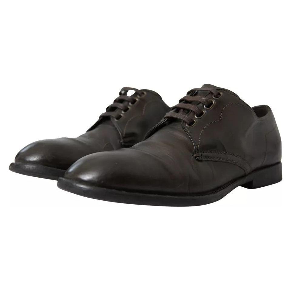 Dolce & Gabbana Green Leather Mens Formal Dress Shoes Dolce & Gabbana