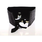Dolce & Gabbana Black Silk Womens Waist Cummerbund Dolce & Gabbana Black