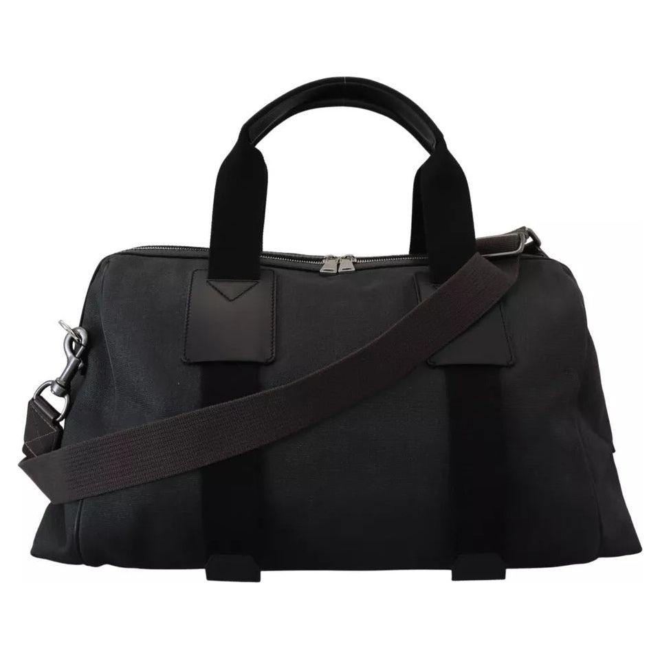 Dolce & Gabbana Black Gray Holdall Tote Men Hand Shoulder Bag Dolce & Gabbana