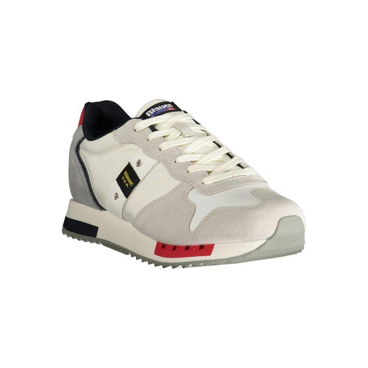 Blauer White Polyester Sneaker Blauer