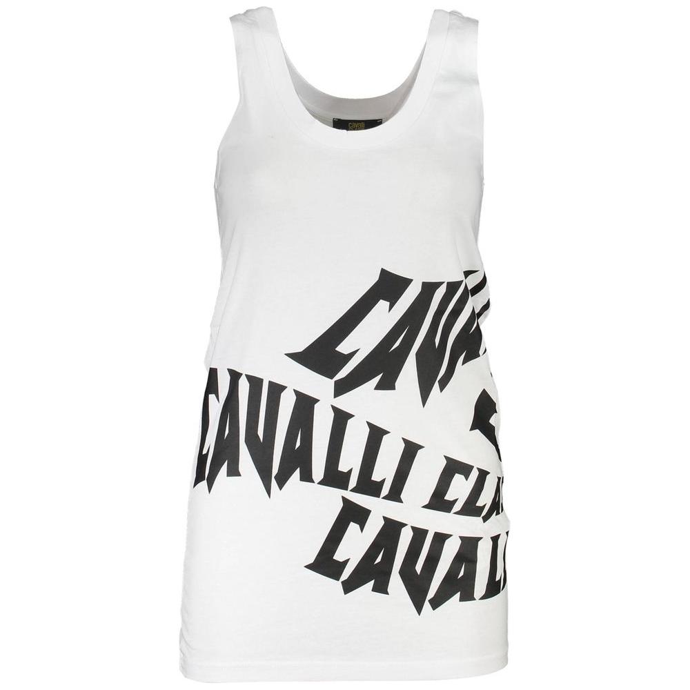 Cavalli Class White Cotton Women Top Cavalli Class