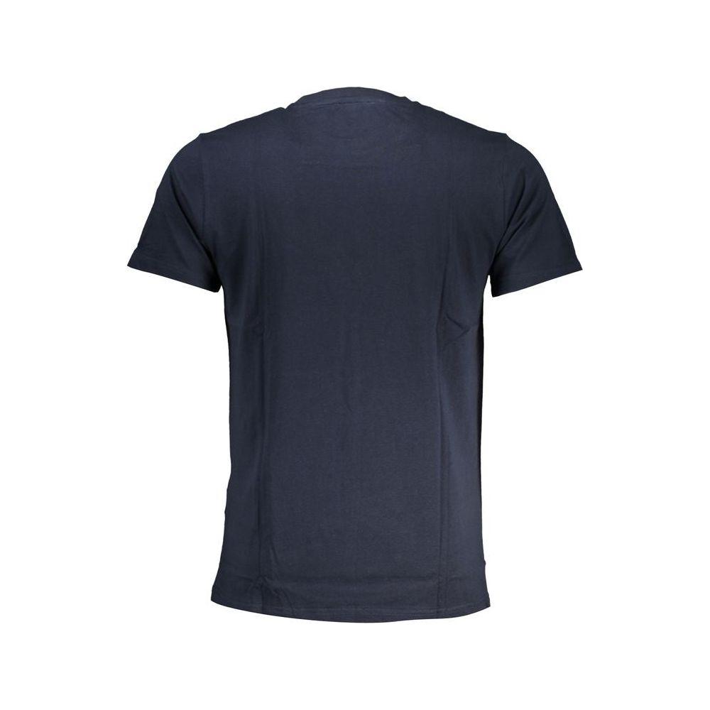 Cavalli Class Blue Cotton T-Shirt Cavalli Class