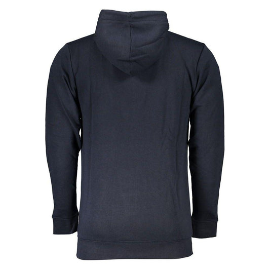 Cavalli Class Blue Cotton Mens Sweater Cavalli Class