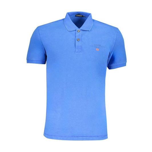 Napapijri Blue Cotton Polo Shirt Napapijri