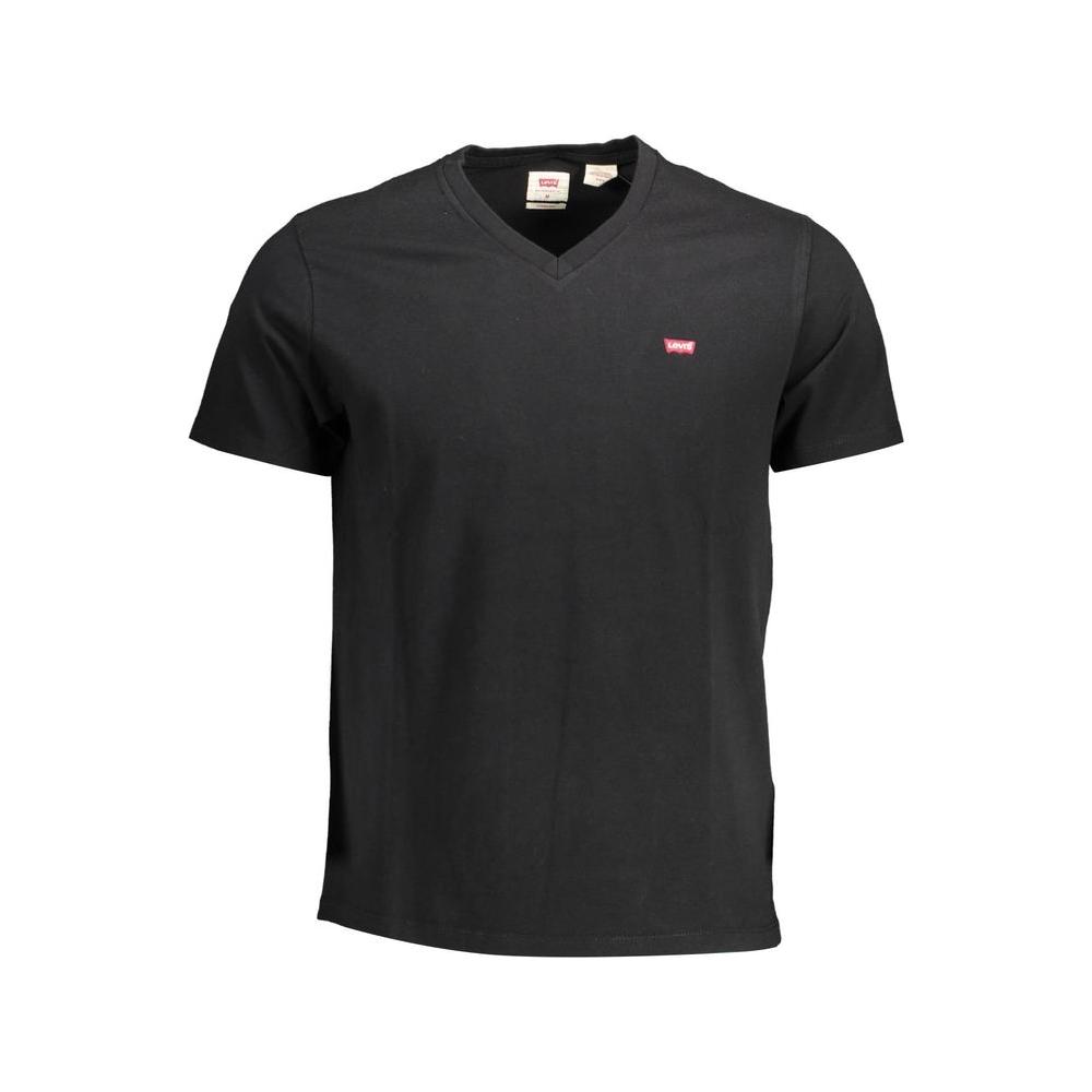 Levi's Black Cotton Men T-Shirt Levi's