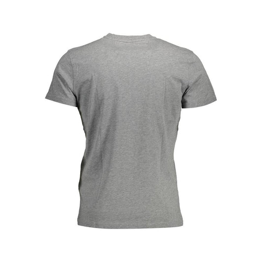 La Martina Gray Cotton Men T-Shirt La Martina