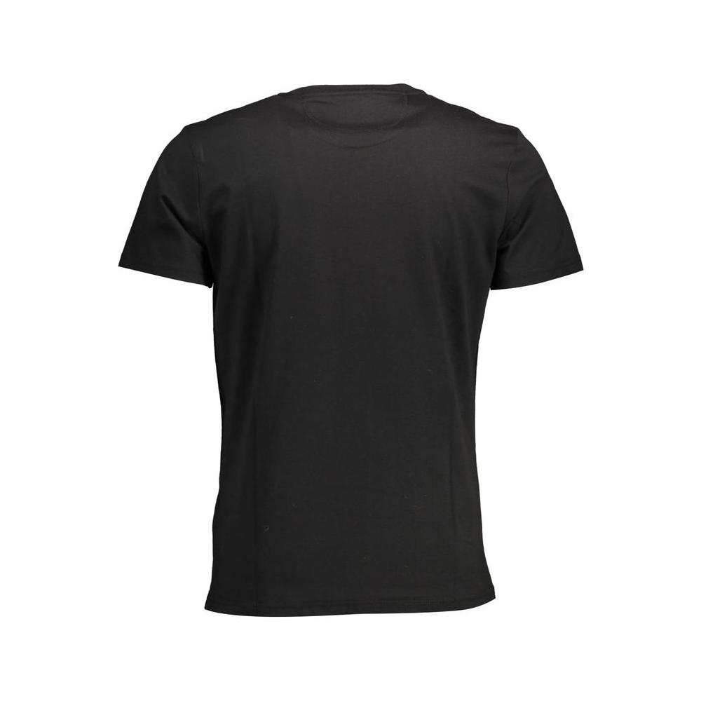 La Martina Black Cotton Men T-Shirt La Martina