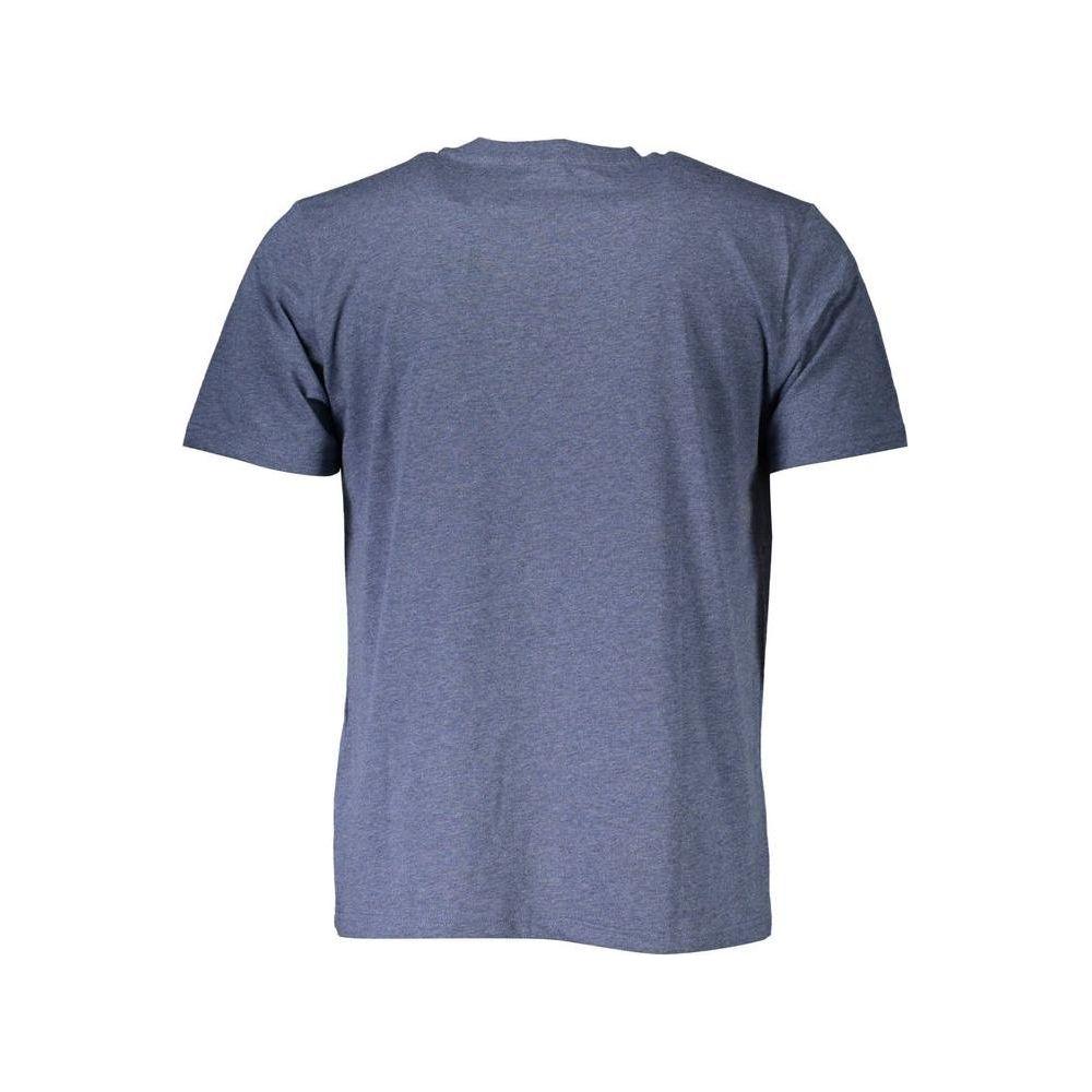 North Sails Blue Cotton Men T-Shirt North Sails