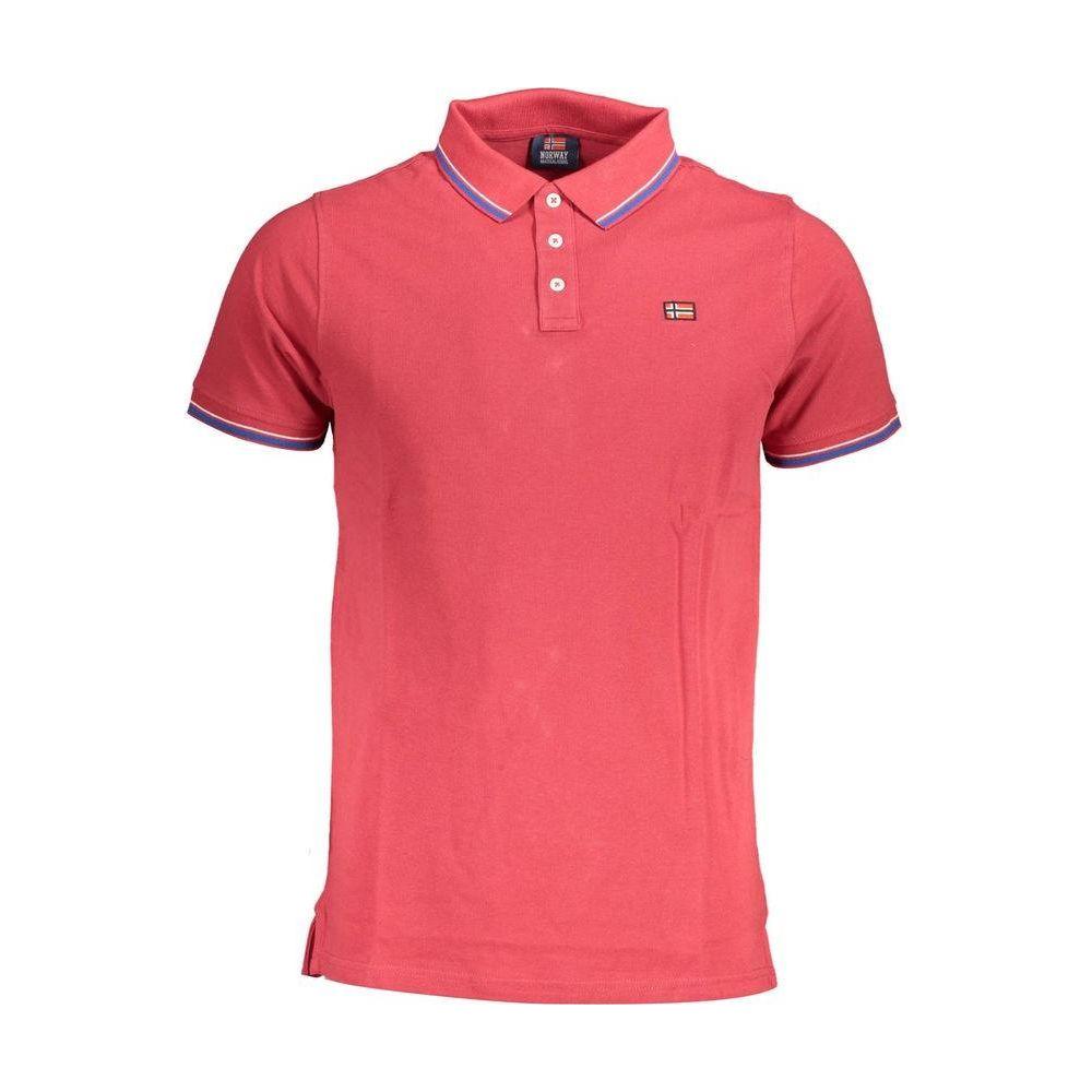 Norway 1963 Red Cotton Men Polo Shirt Norway 1963