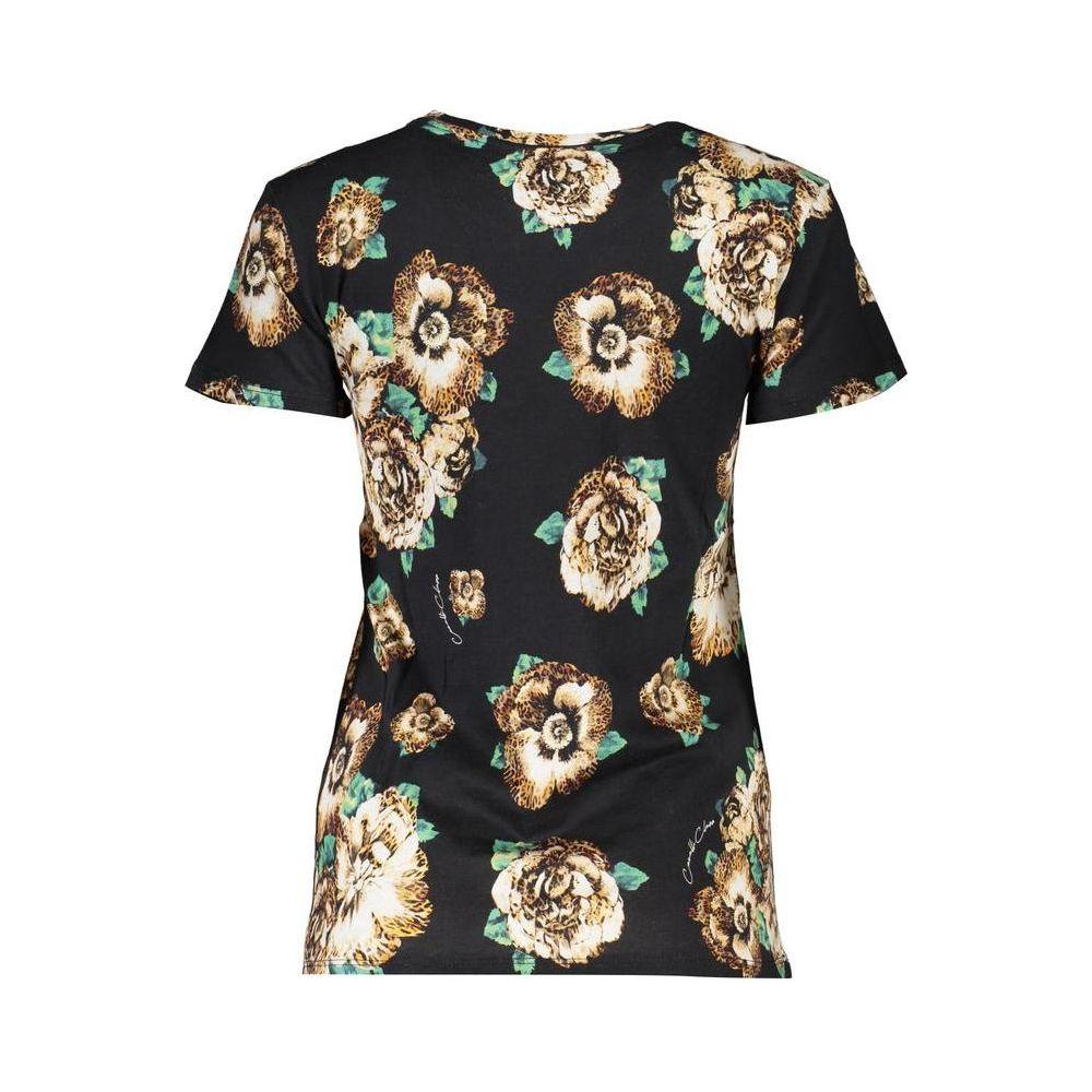 Cavalli Class Black Cotton Tops & T-Shirt Cavalli Class