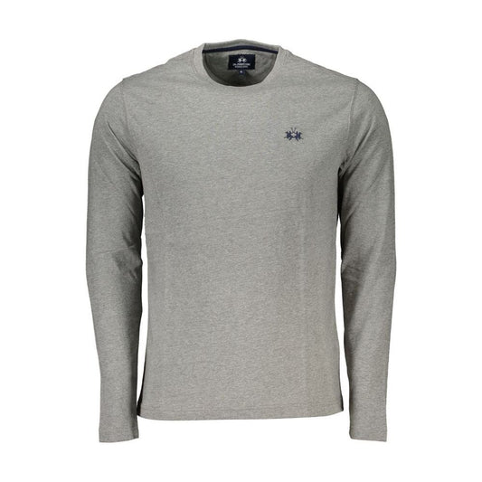 La Martina Elegant Long-Sleeved Crew Neck Tee La Martina