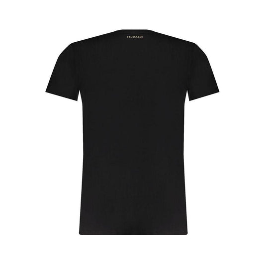 Trussardi Black Cotton T-Shirt Trussardi