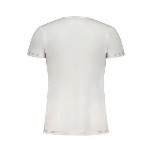 Aeronautica Militare White Cotton T-Shirt Aeronautica Militare