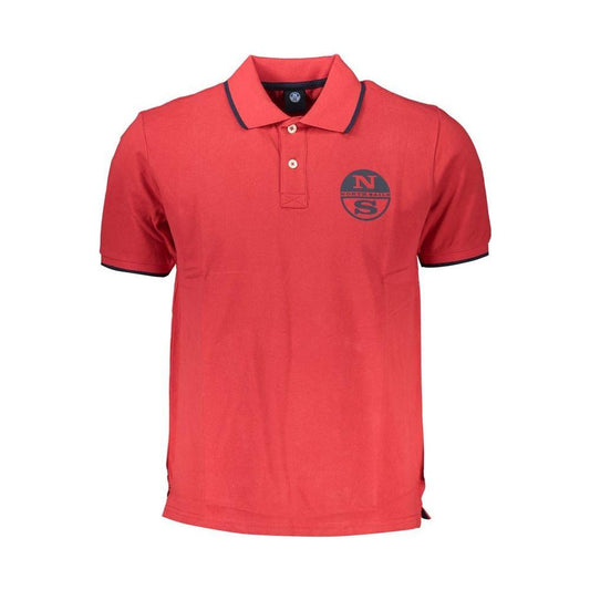 North Sails Red Cotton Polo Shirt North Sails