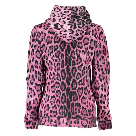 Cavalli Class Pink Cotton Women Sweater Cavalli Class