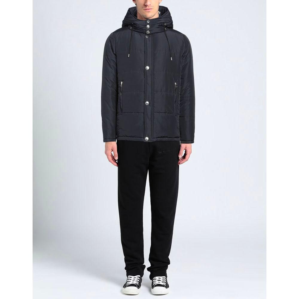 Elegant Blue Aquascutum Jacket with Removable Hood Aquascutum