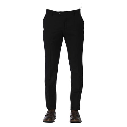 Trussardi Black Wool Men Trouser