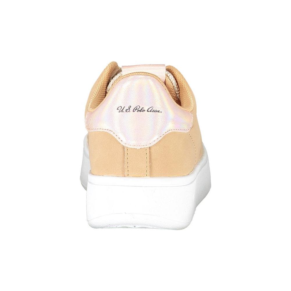 U.S. POLO ASSN. Beige Polyester Women Sneaker U.S. POLO ASSN.