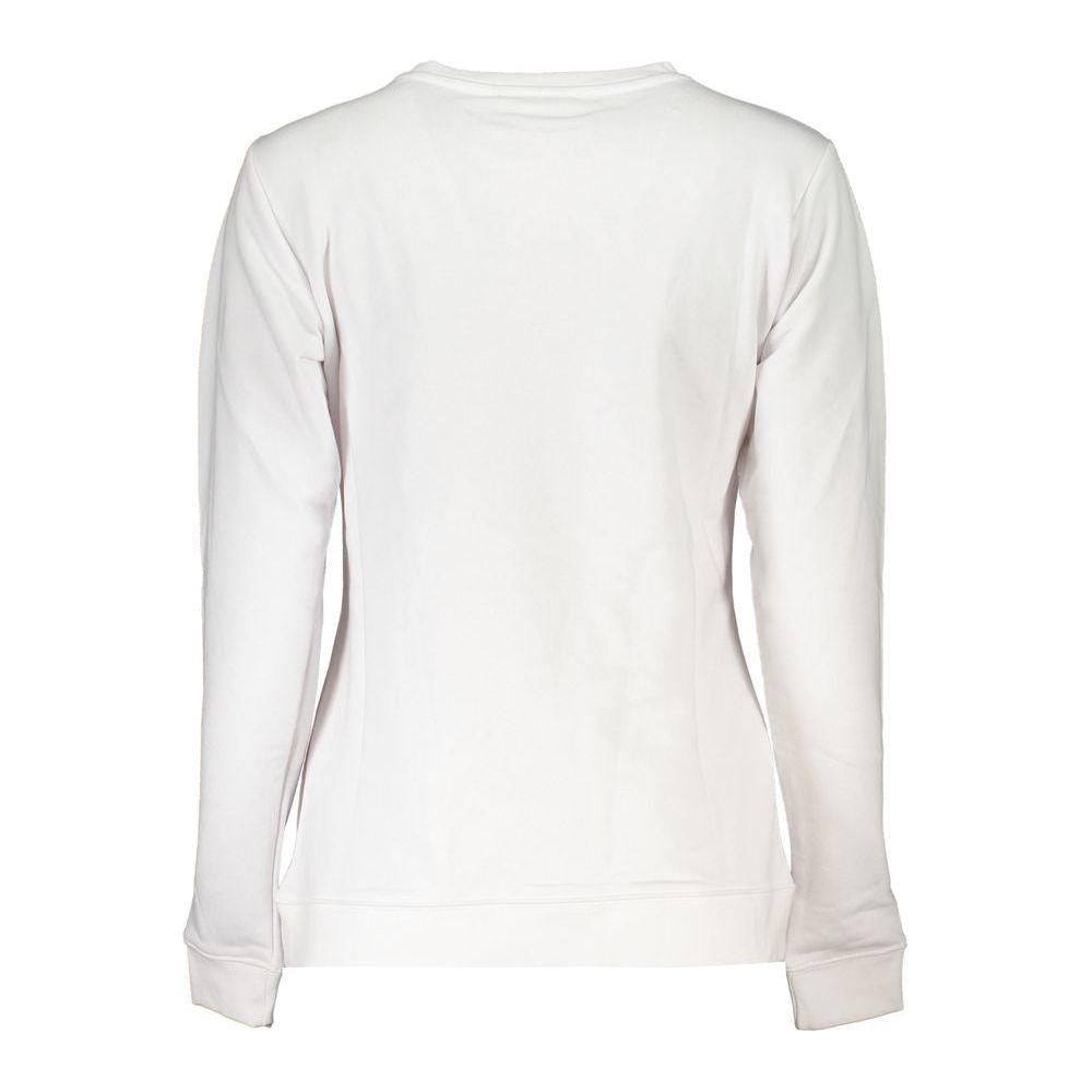 Cavalli Class White Cotton Sweater Cavalli Class