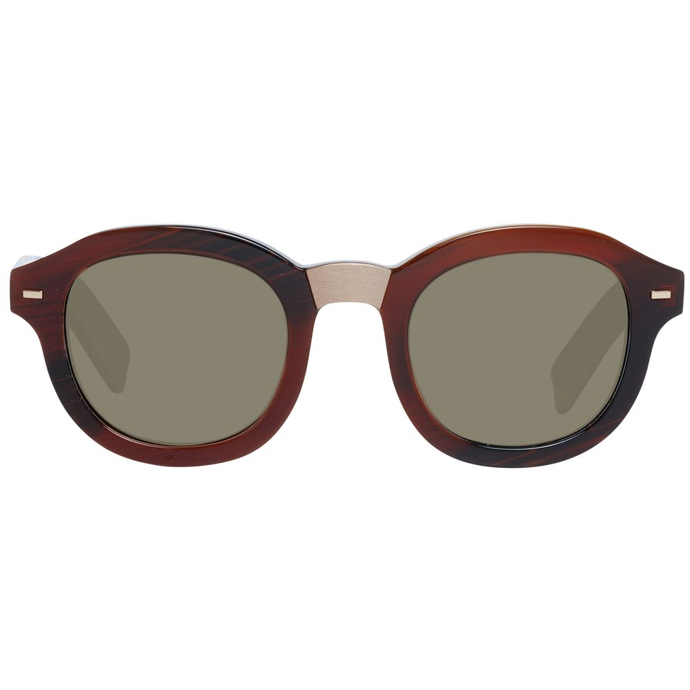 Zegna Couture Brown Men Sunglasses Zegna Couture