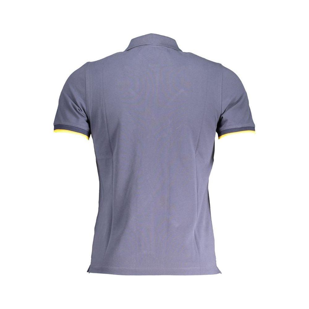 K-WAY Blue Cotton Polo Shirt K-WAY