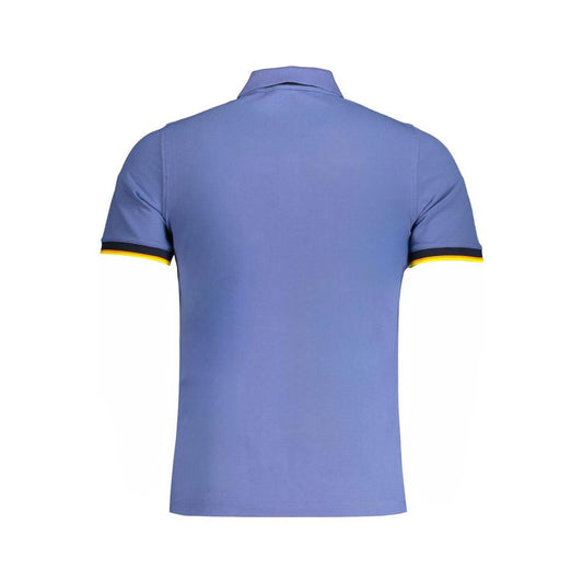 K-WAY Blue Cotton Polo Shirt K-WAY