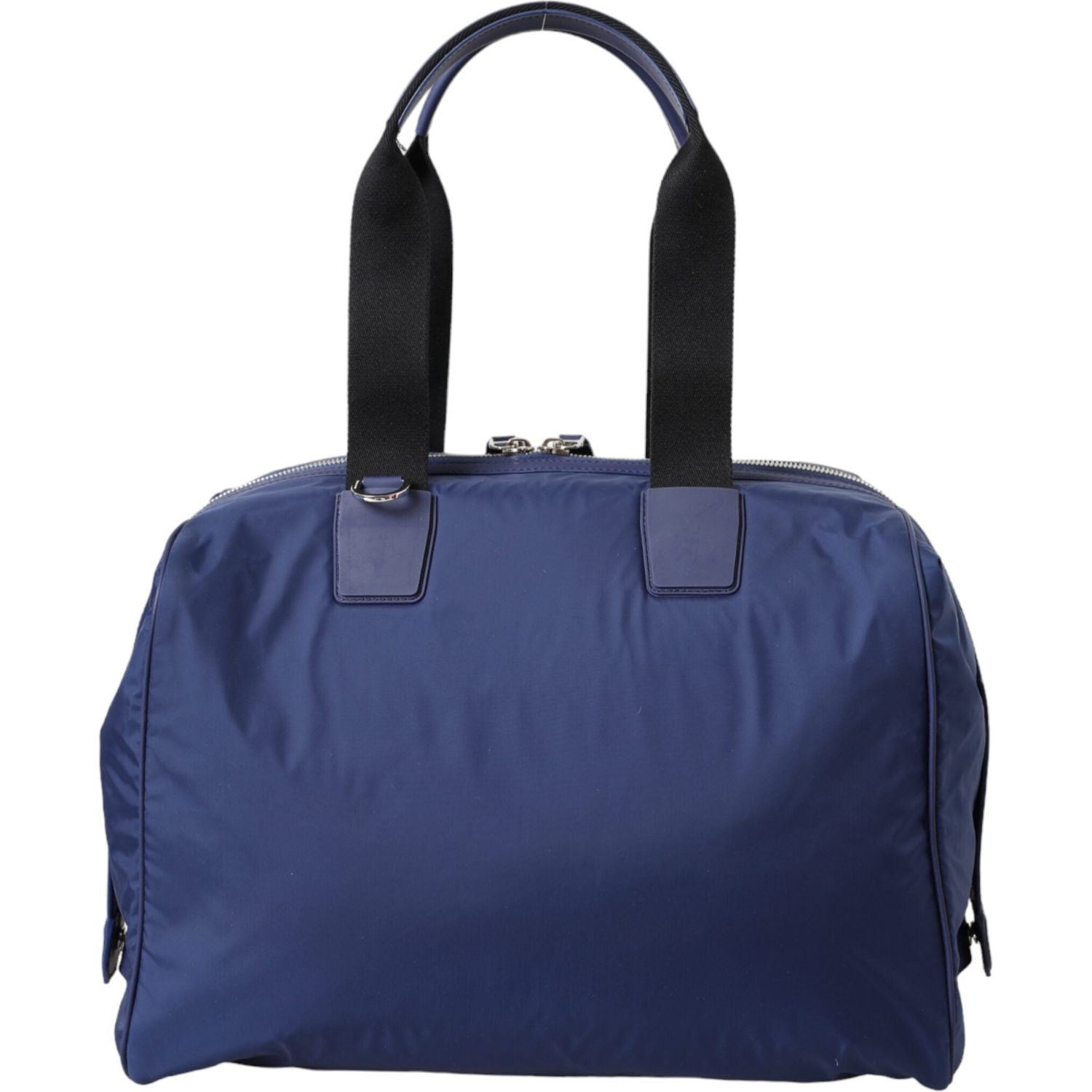 Front view with bag zipped and handles upright.