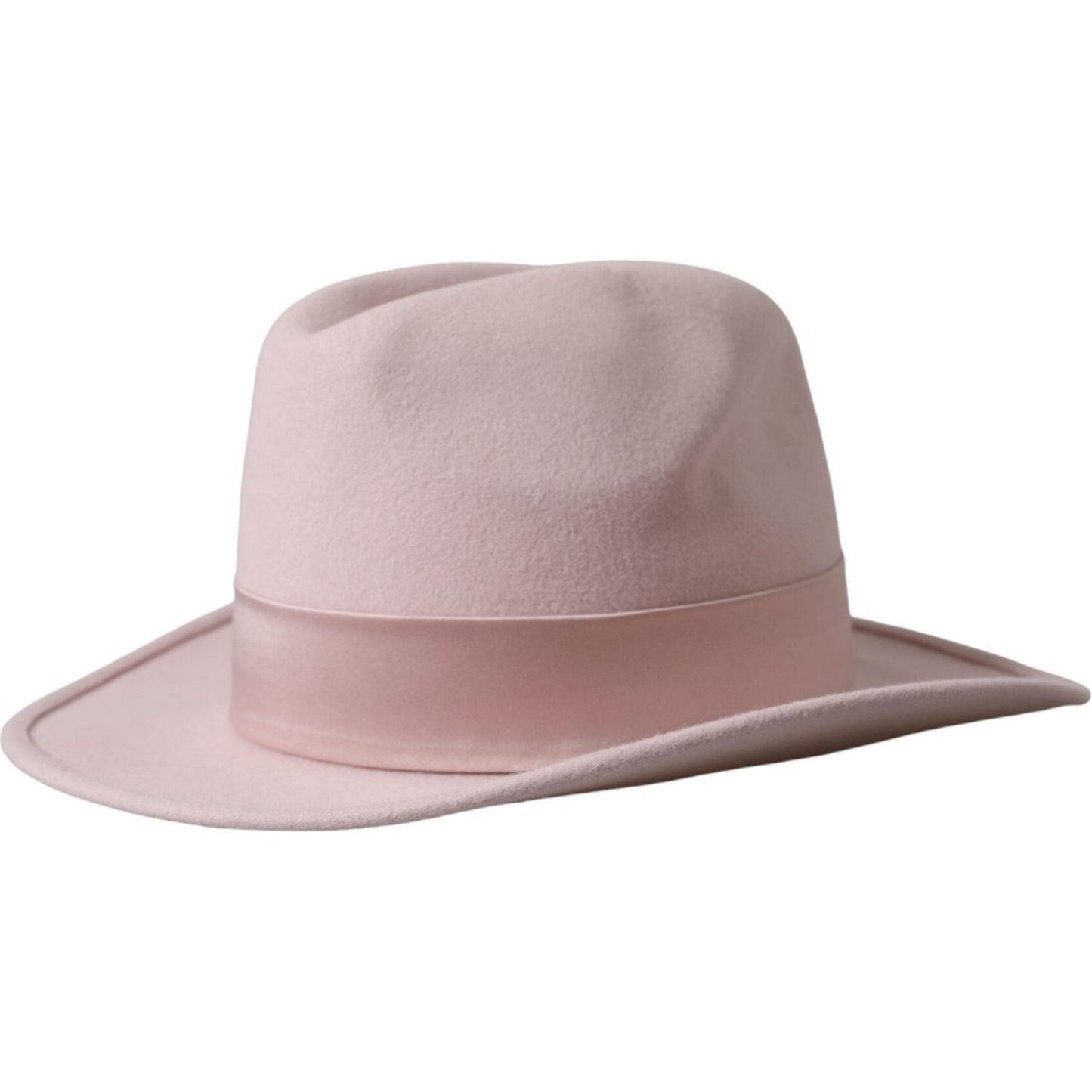 Dolce & Gabbana Pink Rabbit Fedora Trilby Women Hat Dolce & Gabbana