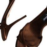 Dolce & Gabbana Bronze Ankle Strap Stiletto High Heels Sandals Shoes Dolce & Gabbana