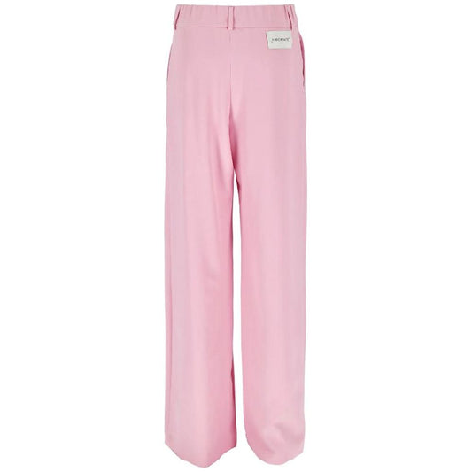 Pink Polyester Jeans & Pant