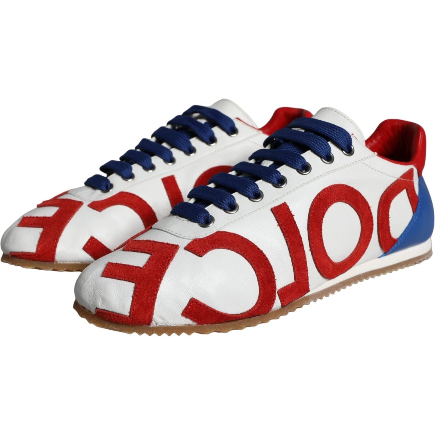 Dolce & Gabbana Multicolor Leather Logo Casual Sneakers Shoes Dolce & Gabbana