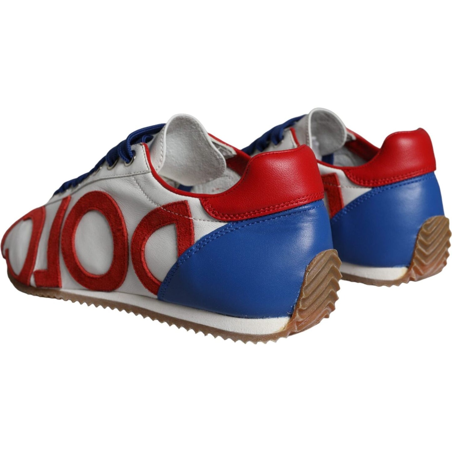 Dolce & Gabbana Multicolor Leather Logo Casual Sneakers Shoes Dolce & Gabbana