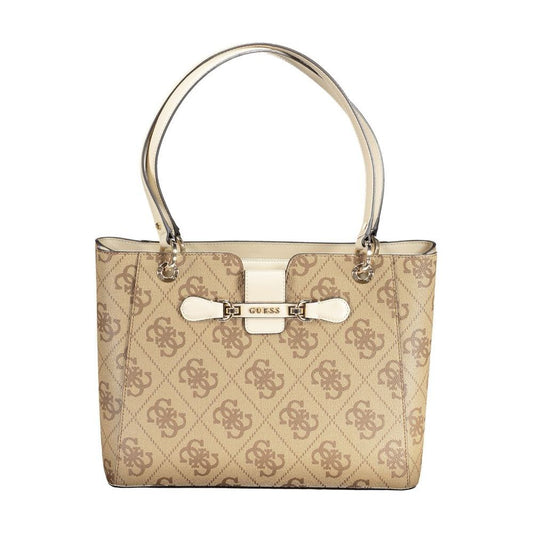 Guess Jeans Beige Polyethylene Handbag Guess Jeans