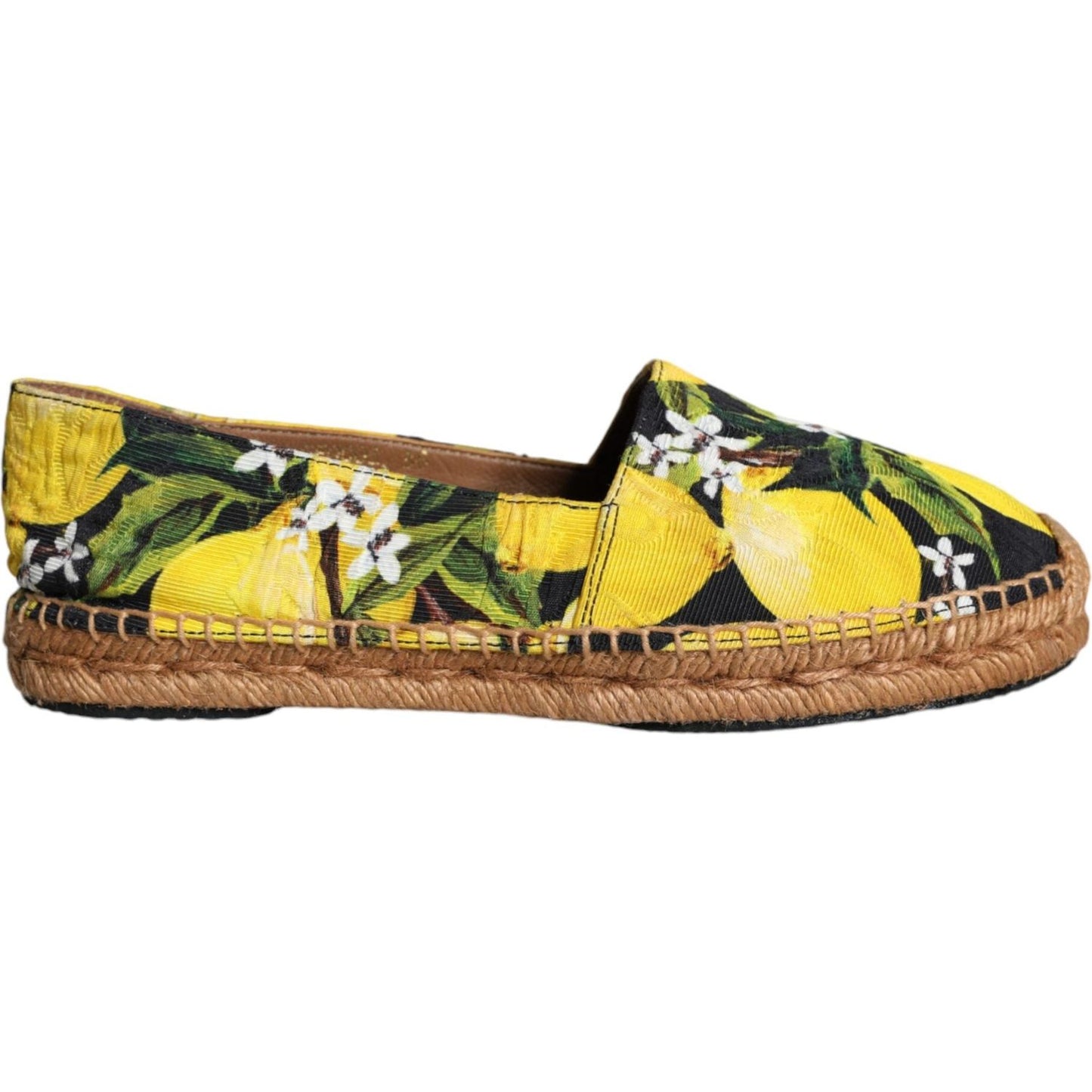 Dolce & Gabbana Multicolor Lemon Slip On Espadrilles Shoes Dolce & Gabbana