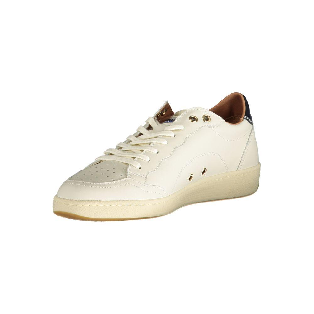 Blauer White Polyester Sneaker Blauer