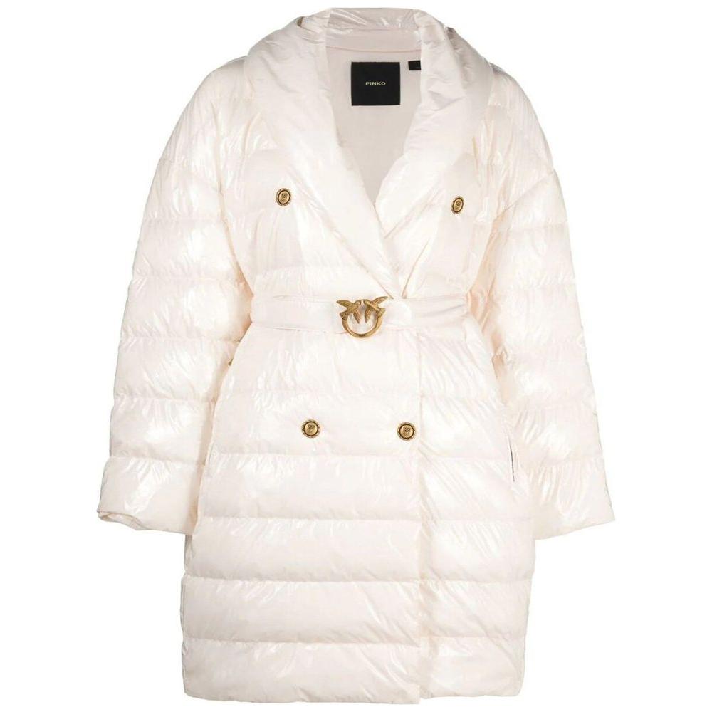 PINKO Beige Nylon Jackets & Coat PINKO