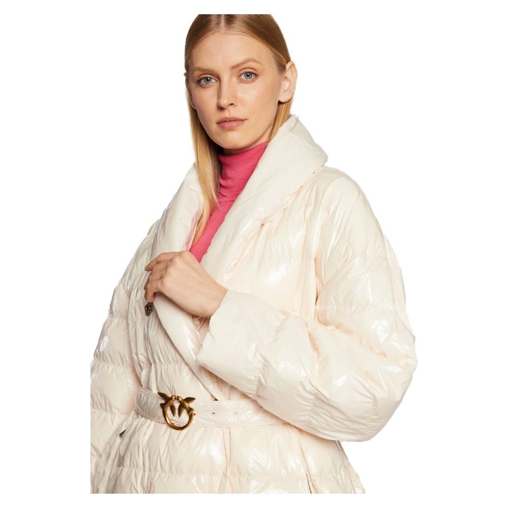 PINKO Beige Nylon Jackets & Coat PINKO