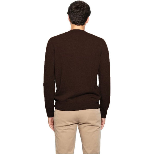 Alpha Studio Brown Wool Vergine Sweater Alpha Studio